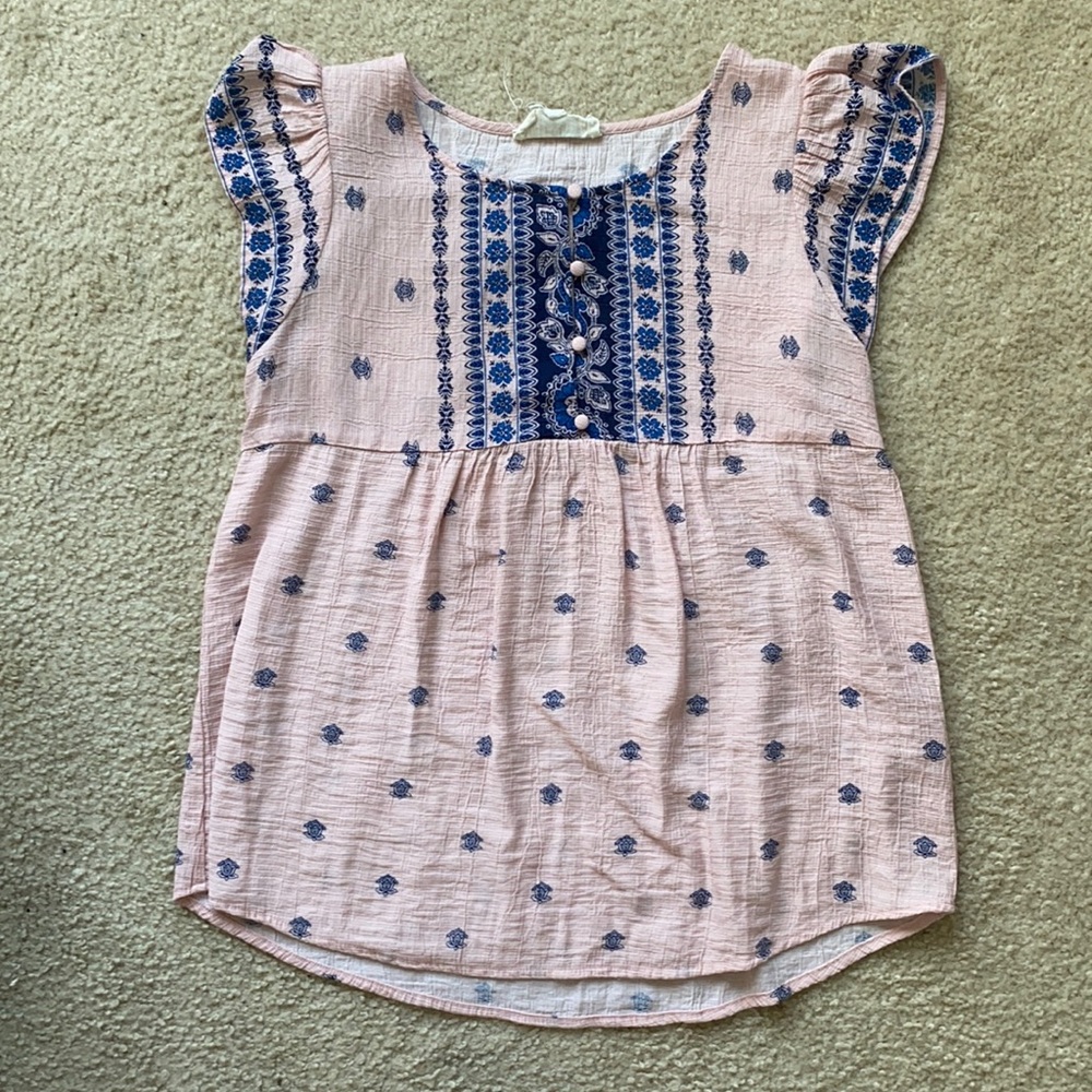 Pink and Blue blouse